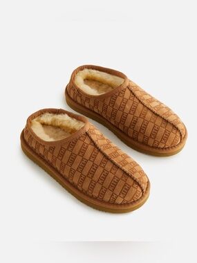 NIB Kith Kids Monogram Shearling Slippers
